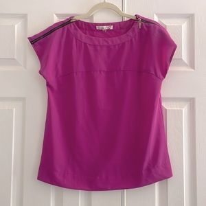 Magenta too with zipper shoulders